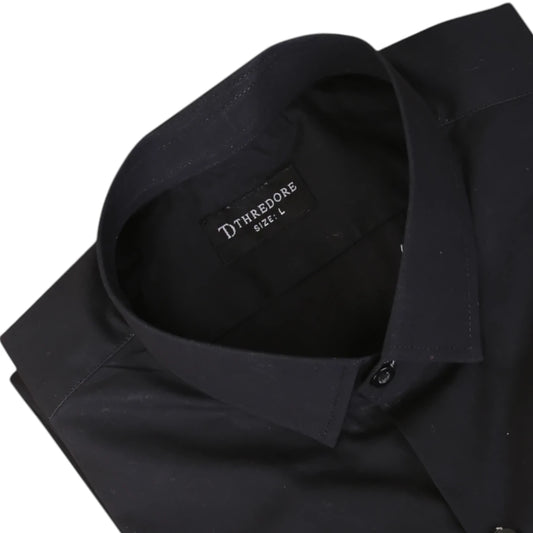 Plain Black Formal Shirt