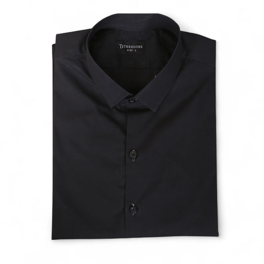Plain Black Formal Shirt