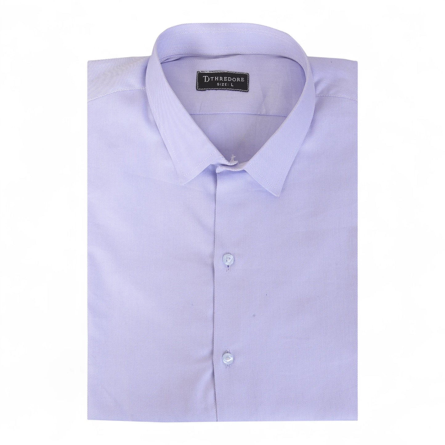 Light Blue Self Textured Formal Shirt