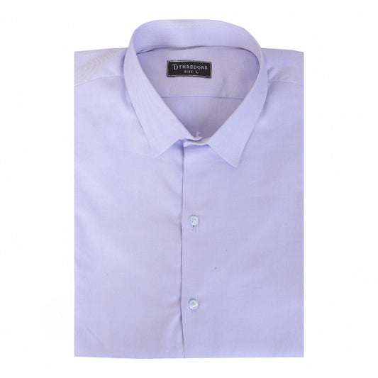 Light Blue Self Textured Formal Shirt
