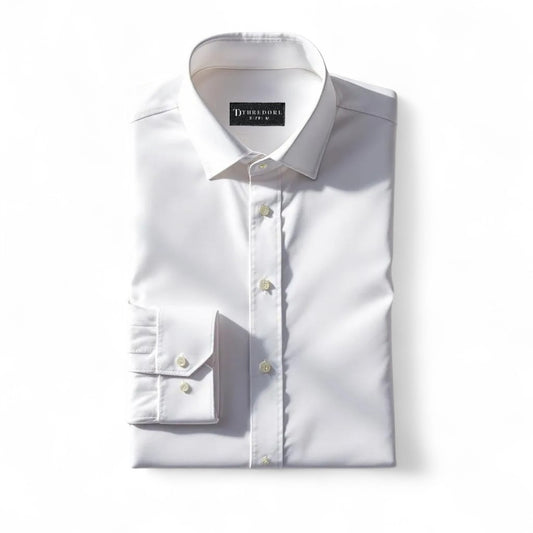 Pure White Formal Shirt for Men