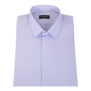 Men’s light blue formal shirt folded with classic collar