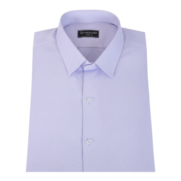 Men’s light blue formal shirt folded with classic collar