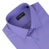 Men’s periwinkle blue formal shirt folded display