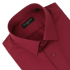 Men’s maroon formal shirt neatly folded with full sleeves